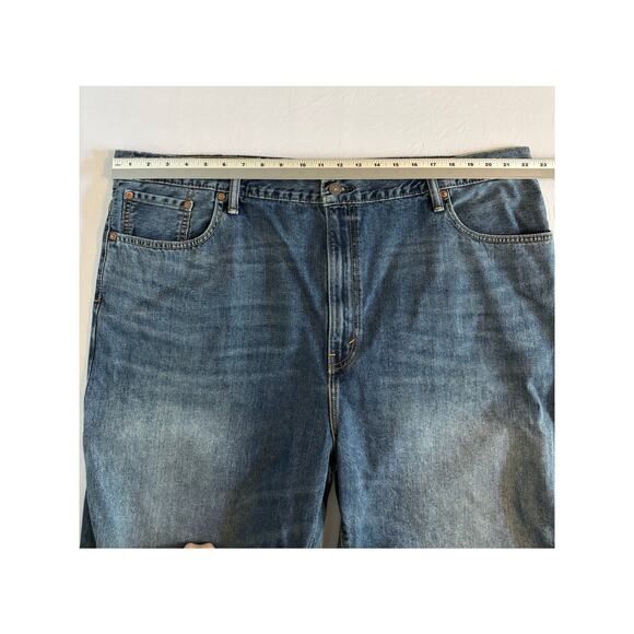 Levi's 569 Men's 44 Denim Shorts Loose Fit Straight 90's Y2K Bermuda Vintage - Picture 8 of 11